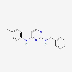 molecular formula C19H20N4 B13417174 N~2~-benzyl-6-methyl-N~4~-(4-methylphenyl)-2,4-pyrimidinediamine 