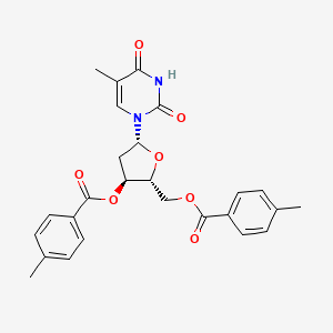 molecular formula C26H26N2O7 B13417194 3',5'-DI-O-(4-Methylbenzoyl)-thymidine 