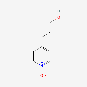 molecular formula C8H11NO2 B13417215 4-Pyridinepropanol, 1-oxide 
