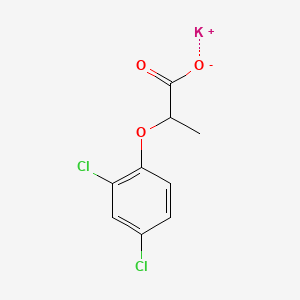 molecular formula C9H7Cl2KO3 B13417222 Dichlorprop-potassium CAS No. 5746-17-8