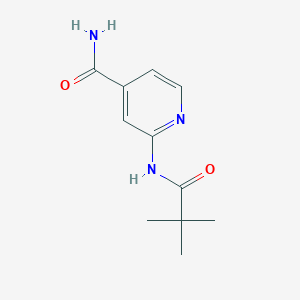 molecular formula C11H15N3O2 B1341731 2-(2,2-Dimethyl-propionylamino)-isonicotinamide CAS No. 470463-37-7