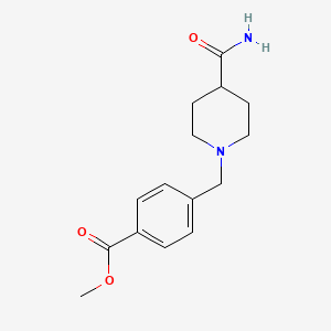 molecular formula C15H20N2O3 B13417330 Methyl 4-((4-Carbamoylpiperidin-1-yl)methyl)benzoate 