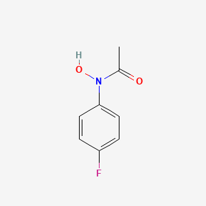 molecular formula C8H8FNO2 B13417353 Acetamide, N-(4-fluorophenyl)-N-hydroxy- CAS No. 38373-19-2