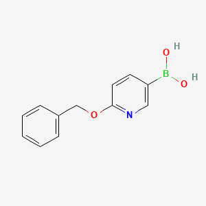 molecular formula C12H12BNO3 B1341736 6-苄氧基吡啶-3-硼酸 CAS No. 929250-35-1