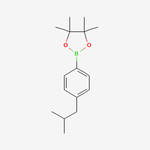 B1341738 2-(4-Isobutylphenyl)-4,4,5,5-tetramethyl-1,3,2-dioxaborolane CAS No. 1033753-01-3