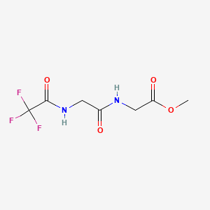 molecular formula C7H9F3N2O4 B13417382 N-(N-(Trifluoroacetyl)glycyl)glycine methyl ester CAS No. 433-33-0