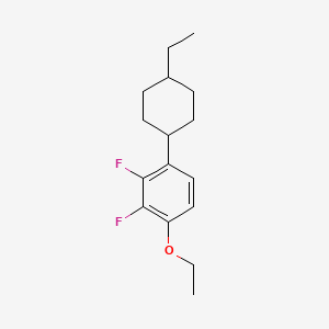 molecular formula C16H22F2O B13417411 trans-1-Ethoxy-4-(4-ethyl-cyclohexyl)-2,3-difluoro-benzene CAS No. 415915-41-2