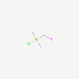 molecular formula C3H8ClISi B13417412 Chloro(iodomethyl)dimethylsilane CAS No. 62141-84-8