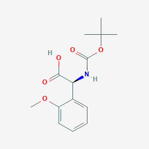 molecular formula C14H19NO5 B1341742 (S)-2-((tert-Butoxycarbonyl)amino)-2-(2-methoxyphenyl)acetic acid CAS No. 1217710-00-3