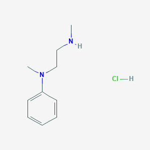molecular formula C10H17ClN2 B13417439 N-Methyl-N-[2-(methylamino)ethyl]aniline Hydrochloride 