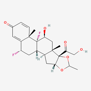 molecular formula C23H28F2O6 B13417461 Fluocinolone Acetonide 22-Methyl Homologue 