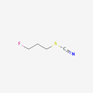 molecular formula C4H6FNS B13417489 3-Fluoropropyl thiocyanate CAS No. 408-00-4