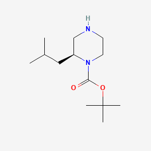 molecular formula C13H26N2O2 B1341749 (S)-叔丁基2-异丁基哌嗪-1-羧酸酯 CAS No. 674792-06-4