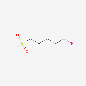 molecular formula C5H10F2O2S B13417499 Pentanesulfonyl fluoride, 5-fluoro- CAS No. 372-99-6