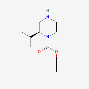 molecular formula C12H24N2O2 B1341750 (S)-1-Boc-2-isopropylpiperazine CAS No. 674792-05-3