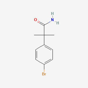 molecular formula C10H12BrNO B1341753 2-(4-溴苯基)-2-甲基丙酰胺 CAS No. 850144-81-9