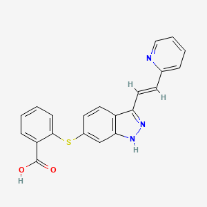 molecular formula C21H15N3O2S B13417533 Axitinib Acid 