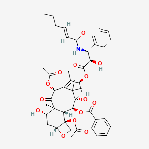 molecular formula C46H55NO14 B13417534 N-Debenzoyl-N-[(3E)-hex-3-enoyl] Paclitaxel 