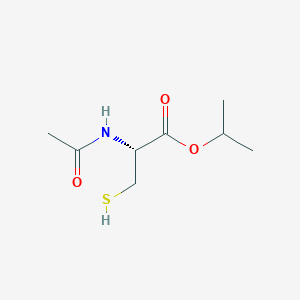 molecular formula C8H15NO3S B13417598 N-acetyl-L-cysteine isopropyl ester 