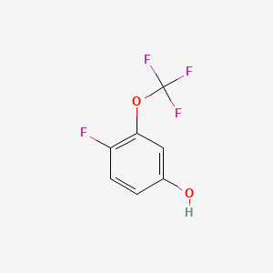 molecular formula C7H4F4O2 B1341760 4-氟-3-(三氟甲氧基)苯酚 CAS No. 886501-26-4