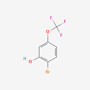 molecular formula C7H4BrF3O2 B1341764 2-Bromo-5-(trifluoromethoxy)phenol CAS No. 205371-26-2