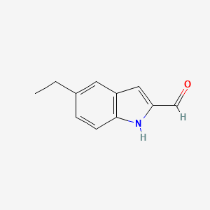 molecular formula C11H11NO B13417663 5-Ethyl-1H-indole-2-carboxaldehyde 