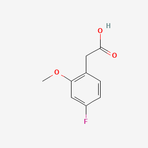 molecular formula C9H9FO3 B1341767 2-(4-Fluoro-2-methoxyphenyl)acetic acid CAS No. 886498-61-9