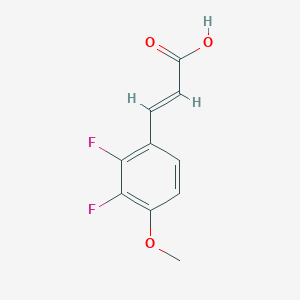molecular formula C10H8F2O3 B1341770 2,3-Difluoro-4-methoxycinnamic acid CAS No. 886499-79-2