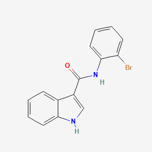 molecular formula C15H11BrN2O B13417734 N-(2-Bromophenyl)-1H-indole-3-carboxamide CAS No. 61788-28-1