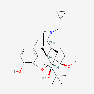 molecular formula C29H39NO4 B13417766 15,16-Didehydrobuprenorphine 