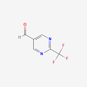 molecular formula C6H3F3N2O B1341779 2-(Trifluoromethyl)pyrimidine-5-carbaldehyde CAS No. 304693-66-1