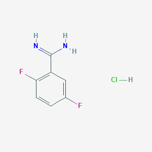 molecular formula C7H7ClF2N2 B1341780 2,5-Difluoro-benzamidine hydrochloride CAS No. 885957-28-8