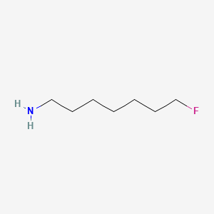 molecular formula C7H16FN B13417857 Heptylamine, 7-fluoro- CAS No. 353-21-9