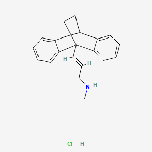 molecular formula C20H22ClN B13417878 (E)-N-methyl-3-(1-tetracyclo[6.6.2.02,7.09,14]hexadeca-2,4,6,9,11,13-hexaenyl)prop-2-en-1-amine;hydrochloride CAS No. 38849-14-8