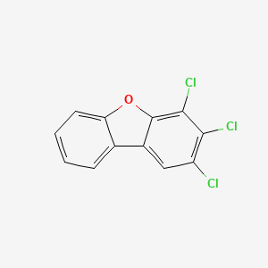 molecular formula C12H5Cl3O B13417887 2,3,4-Trichlorodibenzofuran CAS No. 57117-34-7