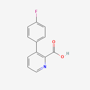 molecular formula C12H8FNO2 B1341789 3-(4-氟苯基)吡啶甲酸 CAS No. 1192608-90-4
