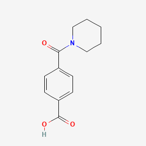 molecular formula C13H15NO3 B1341791 4-(哌啶-1-甲酰)苯甲酸 CAS No. 210961-92-5