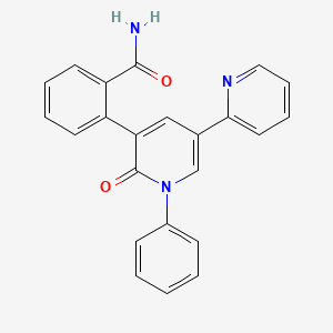 molecular formula C23H17N3O2 B13417910 Perampanel amide 