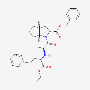 molecular formula C30H38N2O5 B13417915 rac-Benzyl (2R,3aR,6aR)-Ramipril 