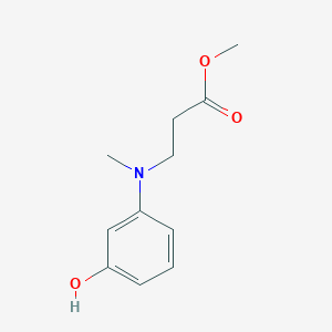 molecular formula C11H15NO3 B13417932 N-(3-Hydroxyphenyl)-N-methyl-beta-alanine Methyl Ester 