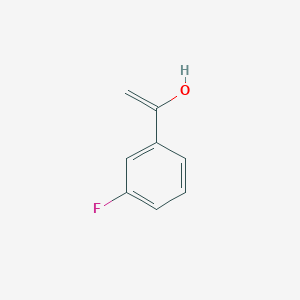 molecular formula C8H7FO B13417947 1-(3-Fluorophenyl)ethen-1-ol CAS No. 371157-33-4