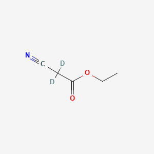 molecular formula C5H7NO2 B13418002 Ethyl Cyanoacetate-d2 