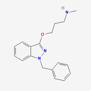 molecular formula C18H21N3O B13418021 BENZYDAMINE_met010 CAS No. 32852-16-7