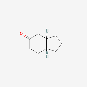 molecular formula C9H14O B13418031 5H-Inden-5-one, octahydro-, trans- CAS No. 4668-81-9