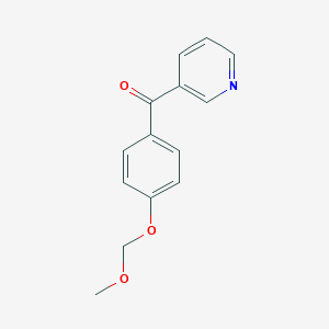 molecular formula C14H13NO3 B134181 [4-(甲氧甲氧基)苯基](吡啶-3-基)甲苯酮 CAS No. 144824-63-5