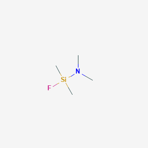 molecular formula C4H12FNSi B13418105 1-Fluoro-N,N,1,1-tetramethylsilanamine CAS No. 661-62-1
