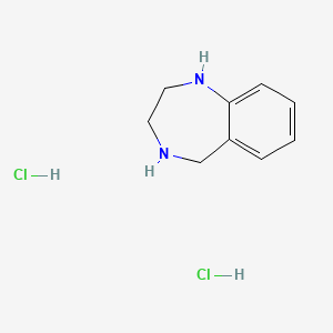 molecular formula C9H14Cl2N2 B1341811 盐酸2,3,4,5-四氢-1H-苯并[e][1,4]二氮杂卓 CAS No. 5177-43-5