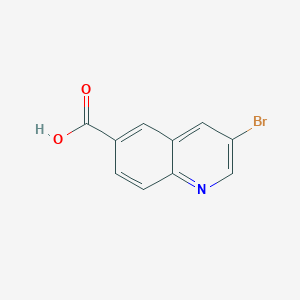 molecular formula C10H6BrNO2 B1341812 3-溴喹啉-6-甲酸 CAS No. 205114-14-3