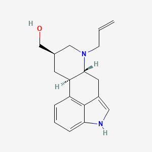 molecular formula C18H22N2O B13418123 N-Allyldihydronorlysergol 