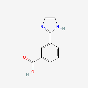 molecular formula C10H8N2O2 B1341813 3-(1H-咪唑-2-基)苯甲酸 CAS No. 391668-62-5